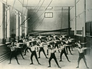 Physical Exercises at the Royal Institution for the Deaf and Dumb, Friar Gate, Derby, 1902