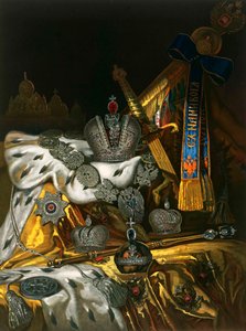 Picture of the Russian Imperial Regalia, 1856