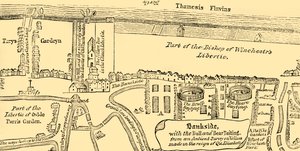 Plan of Bankside, Early in the Seventeenth Century by Unbekannt