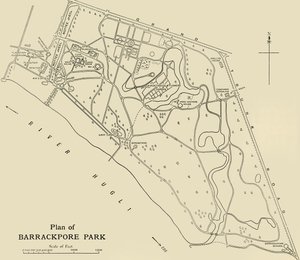 Plan of Barrackpore Park by Unbekannt