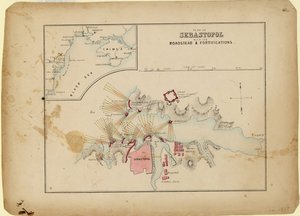 Plan of Sevastopol with Its Roadstead & Fortifications, c. 1858 by Unbekannt