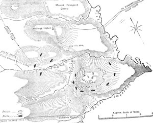 Plan of the Action on the Ingogo, February 8, 1881 by Unbekannt