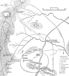 Plan of the Battle of Isandhlwana, Jan. 22, 1879, c. 1880 by Unbekannt
