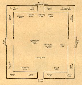 Plan of the Exchange in 1837