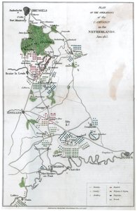 Plan of the Operation of the Campaign in the Netherlands, June 1815 by Unbekannt