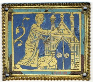 Plaque with Marking of the Door with the Letter Tau, German, ca. 1200 by Unbekannt