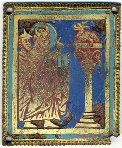 Plaque with Moses, Aaron, and the Brazen Serpent by Unbekannt