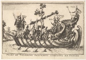 Plate 7: Peleo et Talamone Argonauti Condotti da Tetide, from The Magnificent Pageant