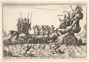 Plate 9: Argonauts Hicleus and Naucleus Led in the Float of Neptune by Unbekannt