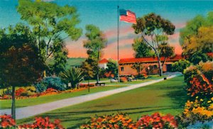 Plaza Where The First American Flag in California Was Raised in 1846, San Diego, California