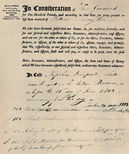 Policy on Life of Napoleon, 1813 by Unbekannt