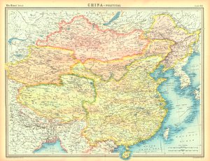 Political map of China