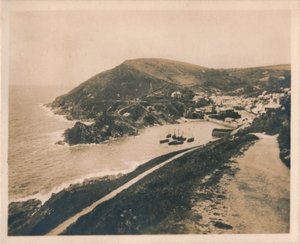 Polperro from Talland Cliff Path by Unbekannt