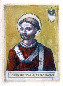 Pope Zephyrinus I by Unbekannt
