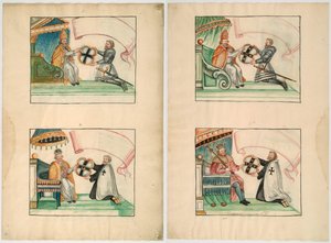Popes and Emperor Give Privileges to the Teutonic Knights by Unbekannt