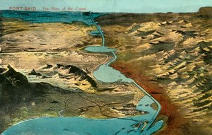Port-Said - The Plan of the Canal by Unbekannt
