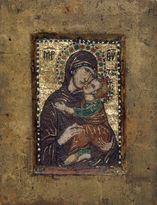 Portable Icon with the Virgin Eleousa, Byzantine by Unbekannt