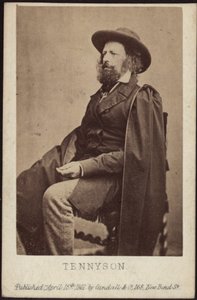 Portrait of Alfred, Lord Tennyson 1809-1892, 1861