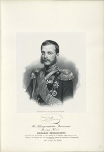 Portrait of Grand Duke Michael Nikolaevich of Russia 1832-1909, 1858