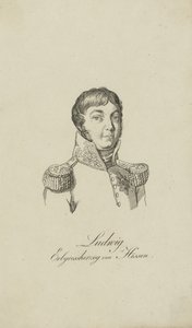 Portrait of Louis I, Grand Duke of Hesse, 1806 by Unbekannt
