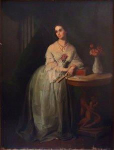 Portrait of Princess Nino Aleksandrovna Griboyedova née Chavchavadze by Unbekannt