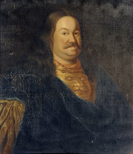 Portrait of Senator Prince Yakov Fyodorovich Dolgorukov 1639-1720, Early 18th century by Unbekannt