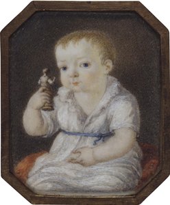 Portrait of Sergey Ivanovich Volkov as child, ca 1808 by Unbekannt