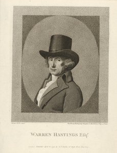Portrait of Warren Hastings, Esq., pub. 1795 by Unbekannt