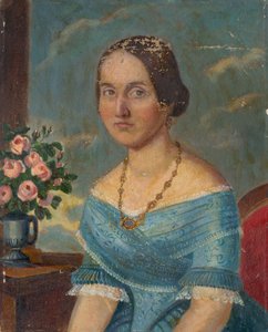 Portrait of a Lady with a Necklace by Unbekannt