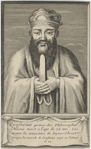 Portrait of the Chinese Thinker and Social Philosopher Confucius by Unbekannt