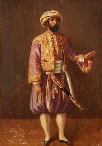 Portrait of King Charles XV of Sweden in Turkish Dress