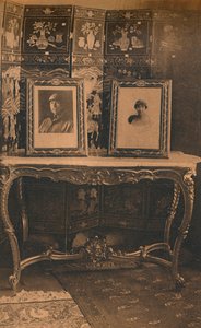 Portraits of the King and Queen of Belgium at the Cuban Embassy in Brussels, Belgium