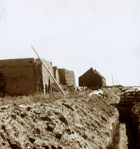 Post on the Yser, Flanders, Belgium, 1914-1918