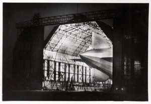 Preparations for a night flight, Zeppelin LZ 127 Graf Zeppelin, 1933 by Unbekannt