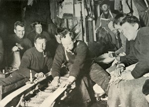Preparing a Sledge During the Winter, 1908, 1909