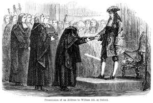 Presentation of an address to William III at Oxford by Unbekannt