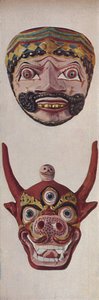 Primitive Cultures in Ritual and Festival Masks - Festival Mask and Cow-face Mask by Unbekannt