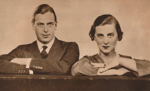 Prince George and Princess Marina, who became engaged on 28 August, 1934