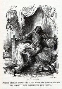 Prince Henry Offers His Life When His Father Doubts His Loyalty Upon Returning the Crown