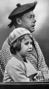 Princess Elizabeth with Her Uncle David, c. 1936