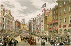 Procession on the Strand, Westminster, London by Unbekannt