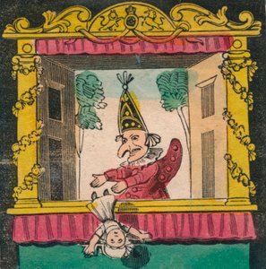 Punch dropping the baby, late 18th-early 19th century