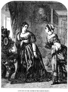 Queen Anne 1665-1714 and Mrs Danvers in the Presence Chamber