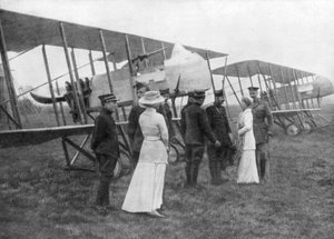 Queen Elisabeth of Belgium Visiting Allied Pilots