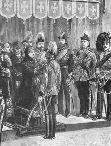 Queen Victoria Decorating Officers at Windsor, December 8, 1879, 1901 by Unbekannt