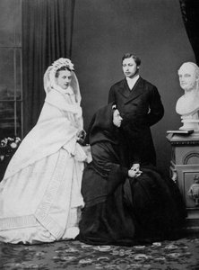 Queen Victoria with the Prince and Princess of Wales on the Day of Their Marriage