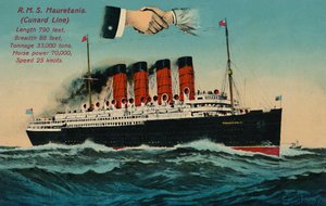 R.M.S. Mauretania. Cunard Line