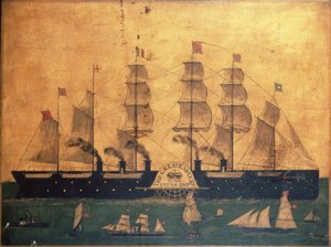 Paddle Steamer Great Eastern by Unbekannt