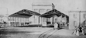 Railway stations in the early days were strangely primitive affairs