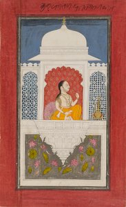 Raja Sagat Singh in a pavilion by Unbekannt